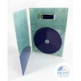 Дигипак DVD для диска с креплением, usb-flash и карманом под брошюру