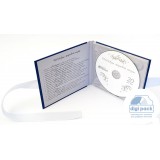 Хардбек CD формата с треем и завязками из атласных лент