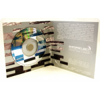 Диджипак для mini-CD диска с прорезью под визитку
