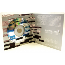 Диджипак для mini-CD диска с прорезью под визитку