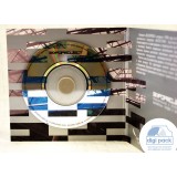 Диджипак для mini-CD диска с прорезью под визитку