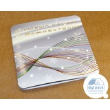 Однослойный диджипак CD со спайдером и застежкой Однослойный диджипак CD со спайдером и застежкой