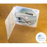 Однослойный диджипак CD со спайдером и застежкой Однослойный диджипак CD со спайдером и застежкой