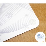 Однослойный диджипак CD со спайдером и застежкой Однослойный диджипак CD со спайдером и застежкой