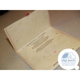 Конверт для 1 CD диска из дизайнерской бумаги, прошитый нитками
