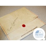 Конверт для 1 CD диска из дизайнерской бумаги, прошитый нитками