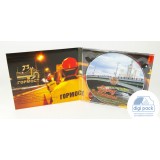 Диджипак для 1 CD диска, 4 полосы, + слипкейс из дизайнерской бумаги